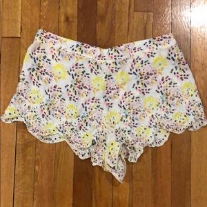 Free People floral shorts size L